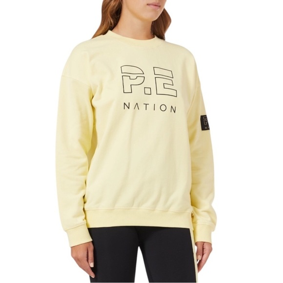 P.E. Nation Crew Neck Heads Up Sweatshirt Size Medium - Picture 1 of 7